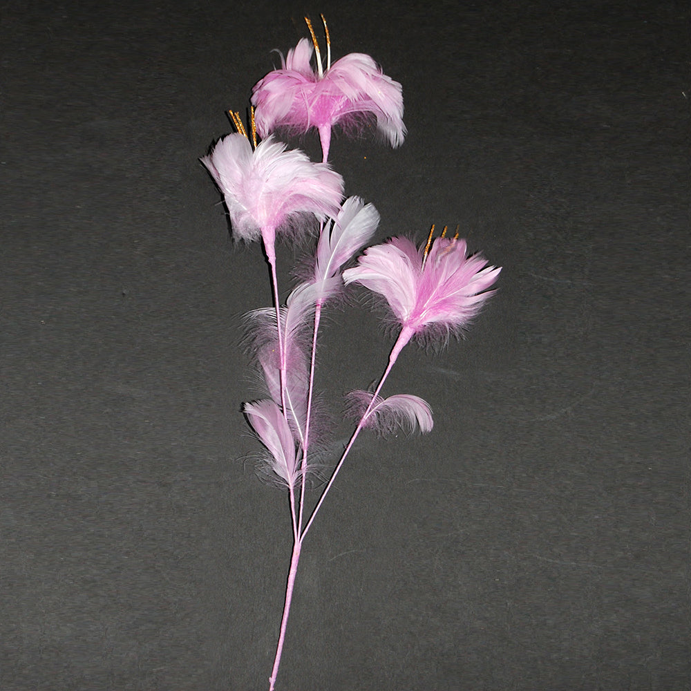 pink feather flowers by Eskay Feathers of New York